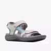 Damen-Riemchensandalen „Mira Bay“ in Grau/Grün Damen-Riemchensandalen „Mira Bay“ in Grau/Grün