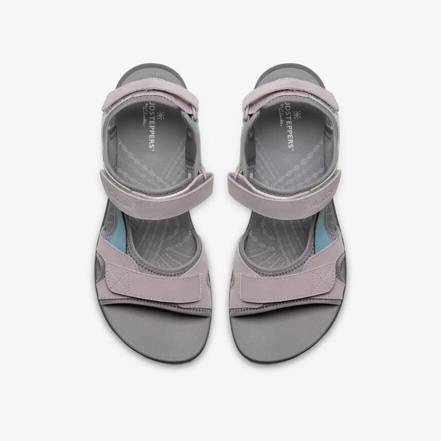 Damen-Riemchensandalen „Mira Bay“ in Grau/Grün Damen-Riemchensandalen „Mira Bay“ in Grau/Grün