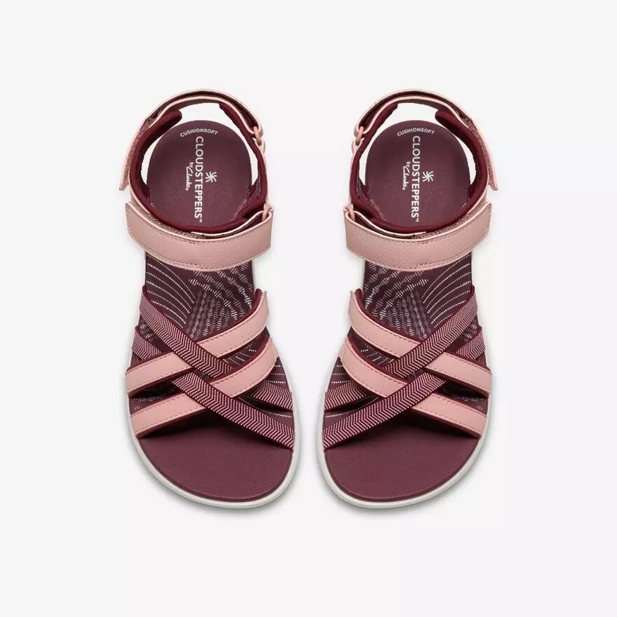 Damen-Riemchensandalen „Mira Shore“ in Bordeauxrot Damen-Riemchensandalen „Mira Shore“ in Bordeauxrot