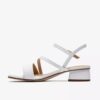 Damen-Riemchensandalen „Serina35 Strap“ aus weißem Leder Damen-Riemchensandalen „Serina35 Strap“ aus weißem Leder