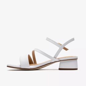 Damen-Riemchensandalen „Serina35 Strap“ aus weißem Leder