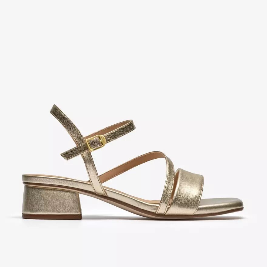 Damen-Riemchensandalen „Serina35 Strap“ in zartem Gold Damen-Riemchensandalen „Serina35 Strap“ in zartem Gold