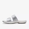 Damen-Sandalen „Breeze Maye Silver Flache Cloudsteppers™“ Damen-Sandalen „Breeze Maye Silver Flache Cloudsteppers™“