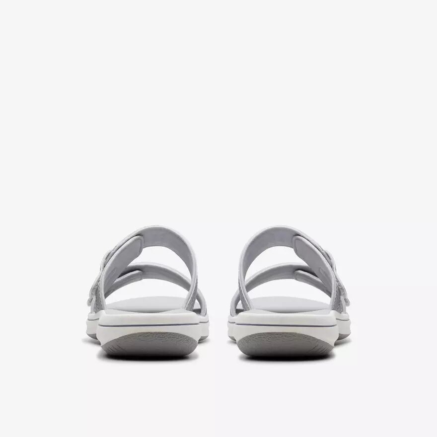 Damen-Sandalen „Breeze Maye Silver Flache Cloudsteppers™“ Damen-Sandalen „Breeze Maye Silver Flache Cloudsteppers™“