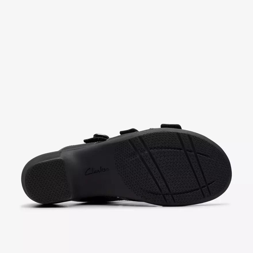 Damen-Sandalen „Emily 2 Adella“ aus schwarzem Leder mit Absatz Damen-Sandalen „Emily 2 Adella“ aus schwarzem Leder mit Absatz