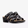 Damen-Sandalen „Emily 2 Adella“ aus schwarzem Leder mit Absatz Damen-Sandalen „Emily 2 Adella“ aus schwarzem Leder mit Absatz