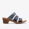 Damen-Sandalen „Emily 2 Adella“ in Marineblau und mehrfarbig mit Absatz Damen-Sandalen „Emily 2 Adella“ in Marineblau und mehrfarbig mit Absatz