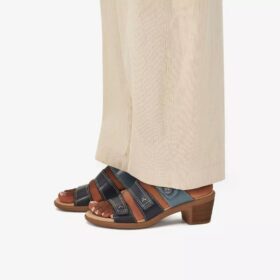 Damen-Sandalen „Emily 2 Adella“ in Marineblau und mehrfarbig mit Absatz