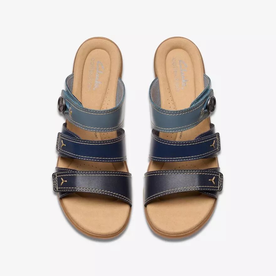 Damen-Sandalen „Emily 2 Adella“ in Marineblau und mehrfarbig mit Absatz Damen-Sandalen „Emily 2 Adella“ in Marineblau und mehrfarbig mit Absatz