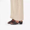 Damen-Sandalen „Emily 2 Rose“ aus schwarzem Leder mit Absatz
