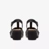 Damen-Sandalen „Emily 2 Rose“ aus schwarzem Leder mit Absatz
