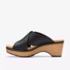 Damen-Sandalen „Seannah Nora“ in Schwarz mit Keilabsätzen Damen-Sandalen „Seannah Nora“ in Schwarz mit Keilabsätzen