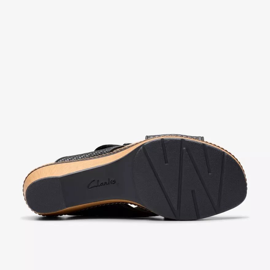 Damen-Sandalen „Seannah Nora“ in Schwarz mit Keilabsätzen Damen-Sandalen „Seannah Nora“ in Schwarz mit Keilabsätzen
