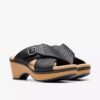 Damen-Sandalen „Seannah Nora“ in Schwarz mit Keilabsätzen Damen-Sandalen „Seannah Nora“ in Schwarz mit Keilabsätzen