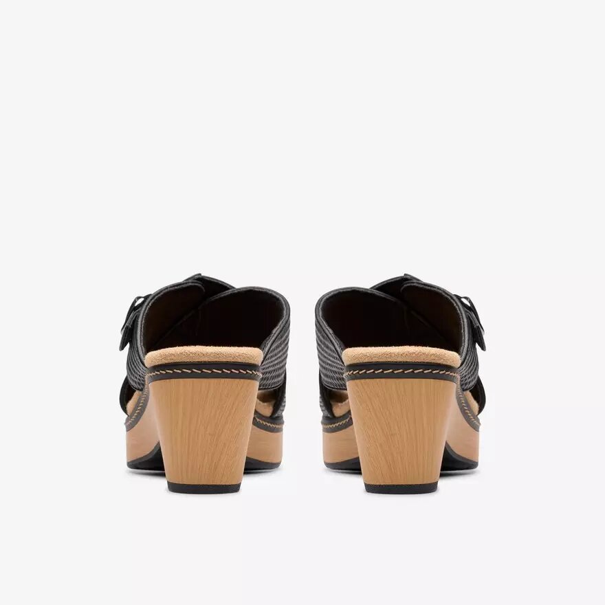 Damen-Sandalen „Seannah Nora“ in Schwarz mit Keilabsätzen Damen-Sandalen „Seannah Nora“ in Schwarz mit Keilabsätzen