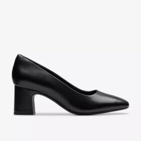 Damen-Schuhe „Fernie Court“ aus schwarzem Leder – US