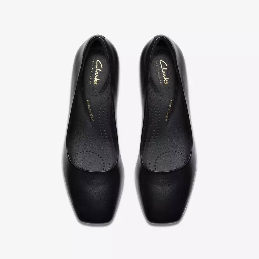 Damen-Schuhe „Fernie Court“ aus schwarzem Leder – US Damen-Schuhe „Fernie Court“ aus schwarzem Leder – US