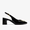 Damen-Schuhe „Fernie Sling“ aus schwarzem Lackleder Damen-Schuhe „Fernie Sling“ aus schwarzem Lackleder