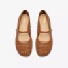 Damen-Schuhe „Livia Sky“ in Beige mit gewebtem Riemen Damen-Schuhe „Livia Sky“ in Beige mit gewebtem Riemen