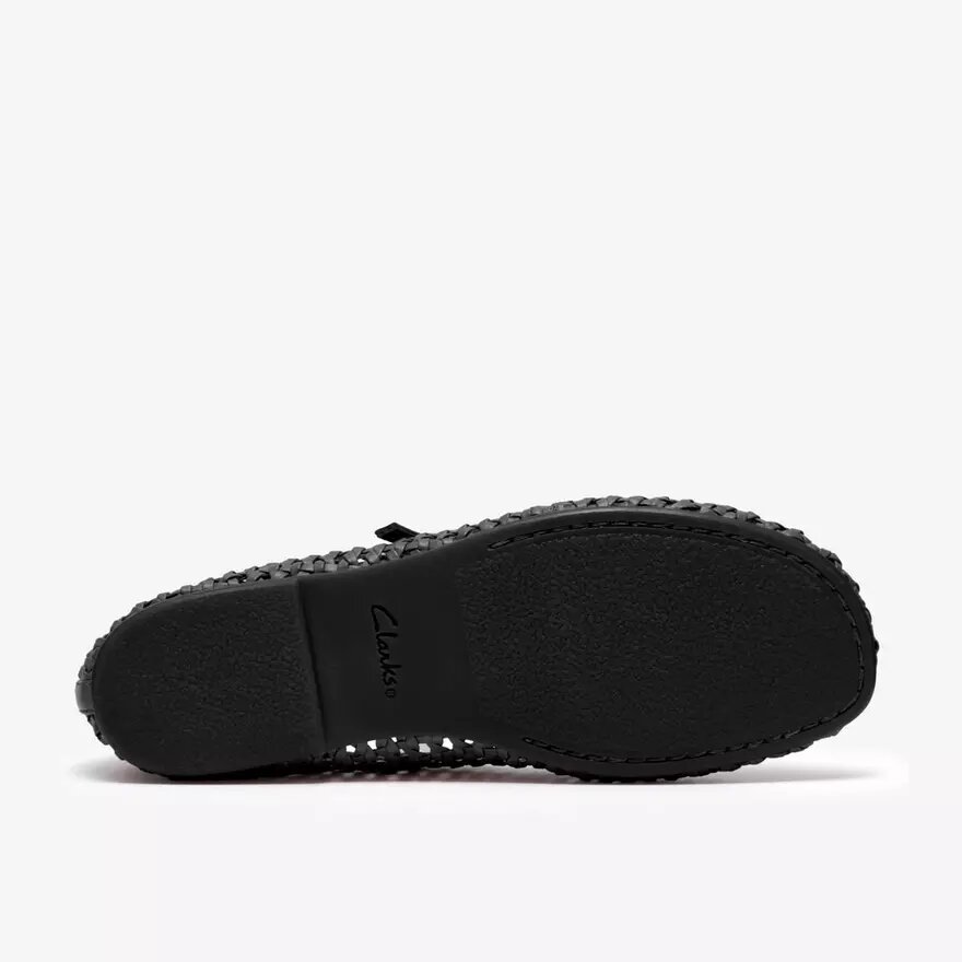 Damen-Schuhe „Livia Sky“ in Schwarz mit gewebtem Riemen Damen-Schuhe „Livia Sky“ in Schwarz mit gewebtem Riemen