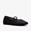 Damen-Schuhe „Livia Sky“ in Schwarz mit gewebtem Riemen Damen-Schuhe „Livia Sky“ in Schwarz mit gewebtem Riemen