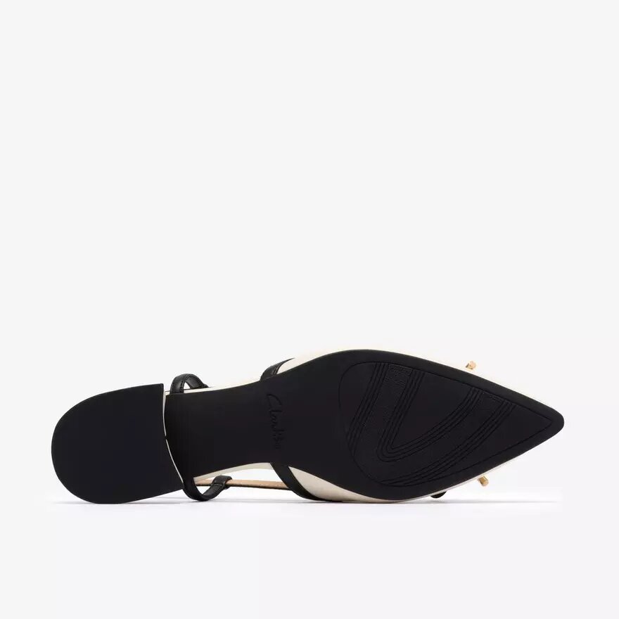 Damen Sensa15 Bow – cremefarbene Leder-Slingpumps Damen Sensa15 Bow – cremefarbene Leder-Slingpumps