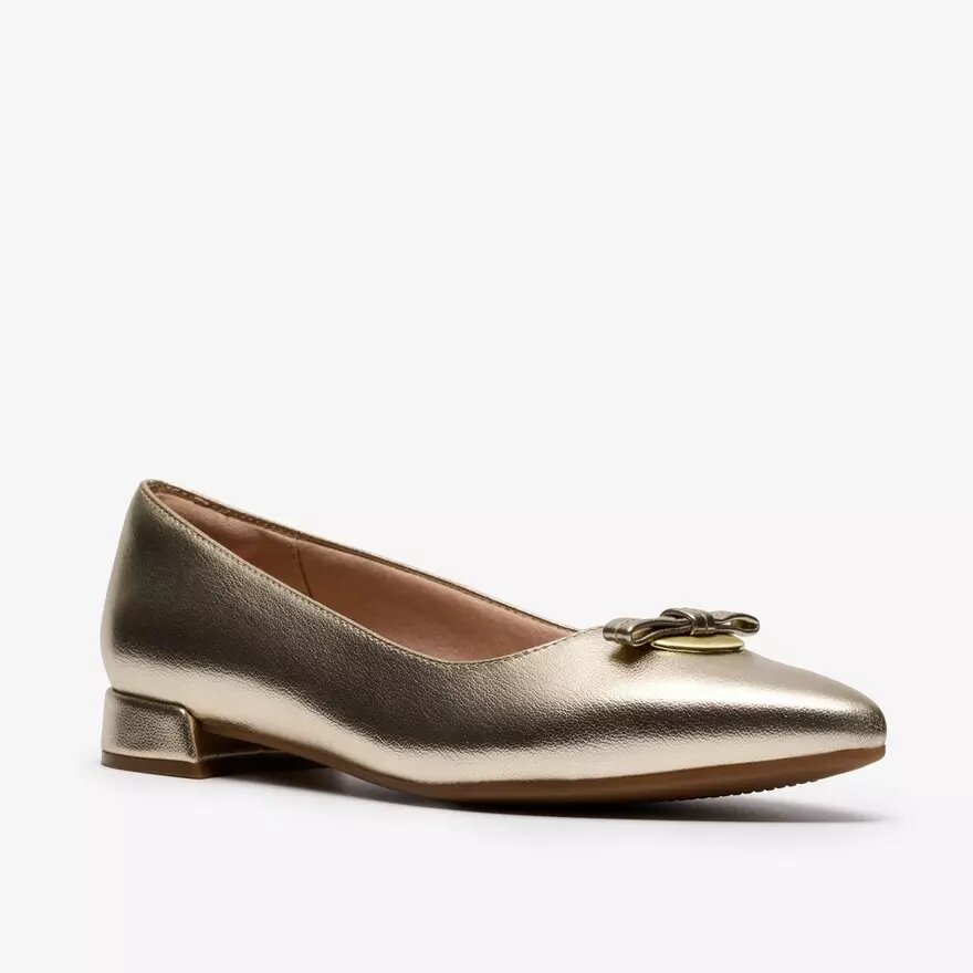 Damen-Slip-Ons „Natalyn Trim“ in Gold-Metallic | Clark Damen-Slip-Ons „Natalyn Trim“ in Gold-Metallic | Clark