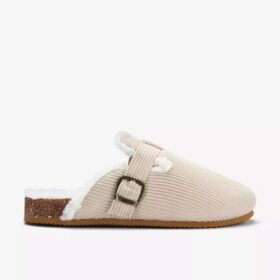 Damen-Slipper „Cory Buckle“ in Khaki