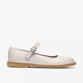 Damen-Spangenschuhe „Desert Jane“ aus weißem Leder