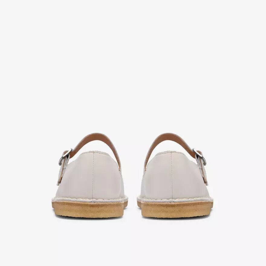 Damen-Spangenschuhe „Desert Jane“ aus weißem Leder Damen-Spangenschuhe „Desert Jane“ aus weißem Leder