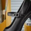 Damen-Spangenschuhe „Shaya Jane“ aus schwarzem Leder Damen-Spangenschuhe „Shaya Jane“ aus schwarzem Leder