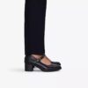 Damen-Spangenschuhe „Shaya Jane“ aus schwarzem Leder Damen-Spangenschuhe „Shaya Jane“ aus schwarzem Leder