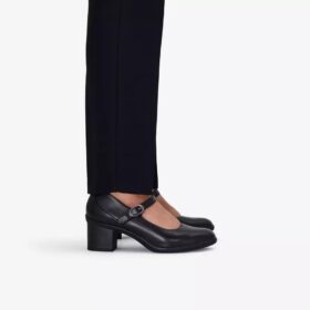 Damen-Spangenschuhe „Shaya Jane“ aus schwarzem Leder