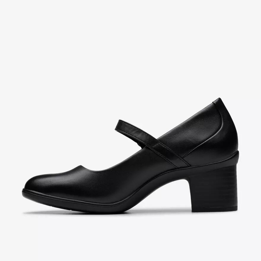 Damen-Spangenschuhe „Shaya Jane“ aus schwarzem Leder Damen-Spangenschuhe „Shaya Jane“ aus schwarzem Leder