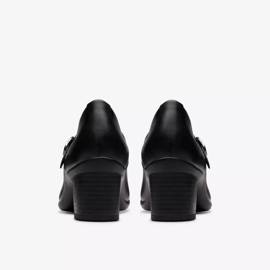 Damen-Spangenschuhe „Shaya Jane“ aus schwarzem Leder Damen-Spangenschuhe „Shaya Jane“ aus schwarzem Leder