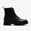 Damen-Stiefeletten „Orinoco3“ aus schwarzem Leder