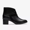 Damen-Stiefeletten „Shaya Sky“ aus schwarzem Leder Damen-Stiefeletten „Shaya Sky“ aus schwarzem Leder