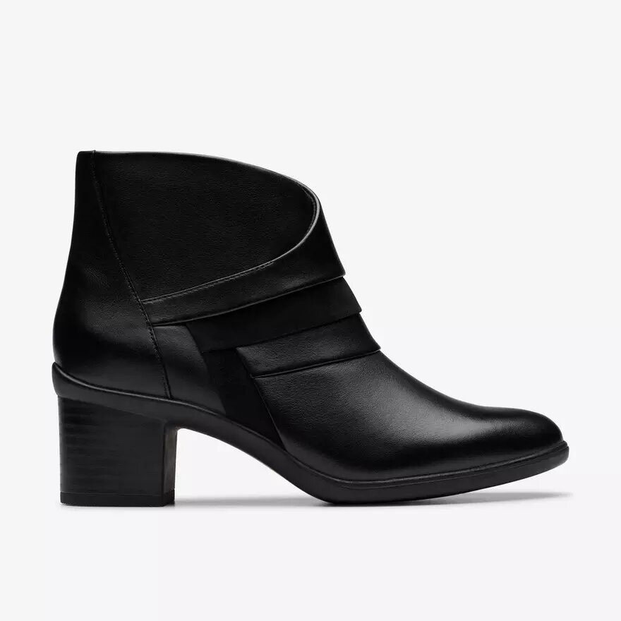 Damen-Stiefeletten „Shaya Sky“ aus schwarzem Leder Damen-Stiefeletten „Shaya Sky“ aus schwarzem Leder