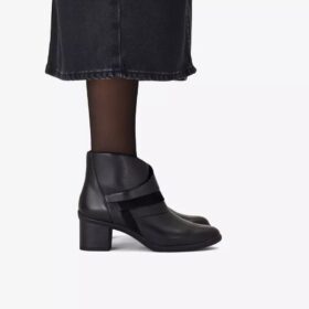Damen-Stiefeletten „Shaya Sky“ aus schwarzem Leder