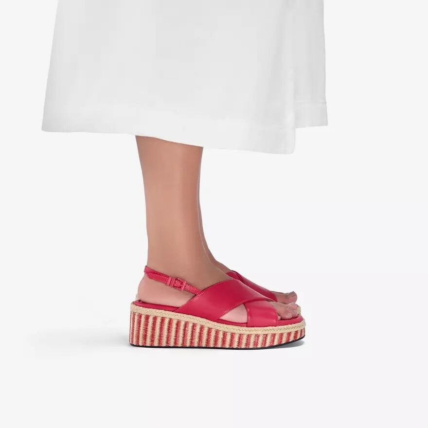 Damen Tessiah Cross2 Pink Interest Keilabsätze Damen Tessiah Cross2 Pink Interest Keilabsätze