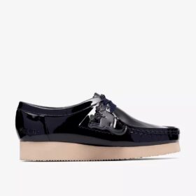 Damen Wallabee 2604 Marineblaue Lack-Wallabees