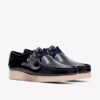 Damen Wallabee 2604 Marineblaue Lack-Wallabees