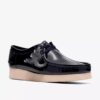 Damen Wallabee 2604 Marineblaue Lack-Wallabees