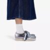 Damen Wallabee 2604 Wallabees aus silbernem Lackleder Damen Wallabee 2604 Wallabees aus silbernem Lackleder