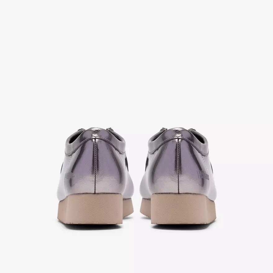 Damen Wallabee 2604 Wallabees aus silbernem Lackleder Damen Wallabee 2604 Wallabees aus silbernem Lackleder