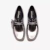 Damen Wallabee 2604 Wallabees aus silbernem Lackleder Damen Wallabee 2604 Wallabees aus silbernem Lackleder