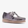 Damen Wallabee 2604 Wallabees aus silbernem Lackleder Damen Wallabee 2604 Wallabees aus silbernem Lackleder