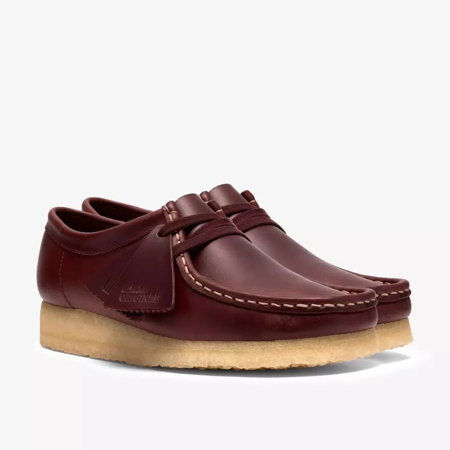 Damen-Wallabee aus britischem hellbraunem Leder Damen-Wallabee aus britischem hellbraunem Leder
