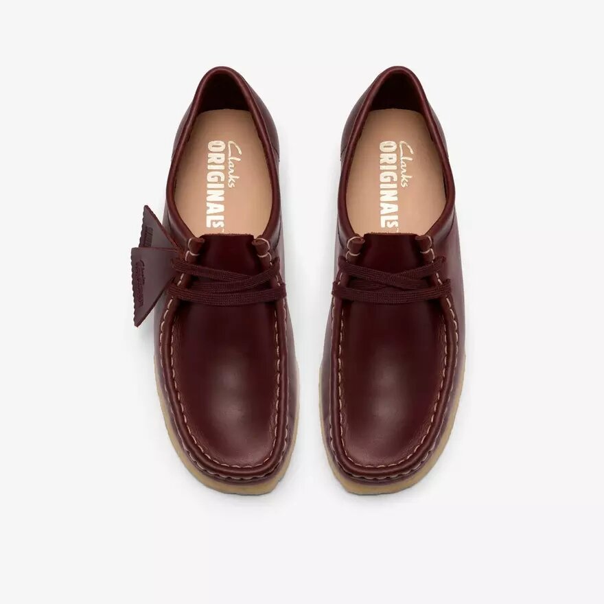 Damen-Wallabee aus britischem hellbraunem Leder Damen-Wallabee aus britischem hellbraunem Leder