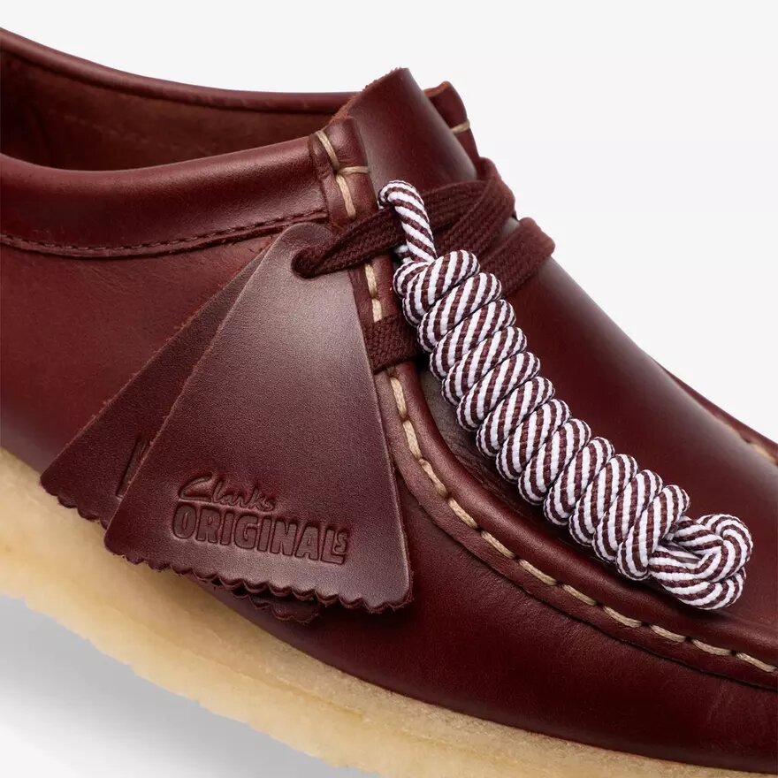 Damen-Wallabee aus britischem hellbraunem Leder Damen-Wallabee aus britischem hellbraunem Leder
